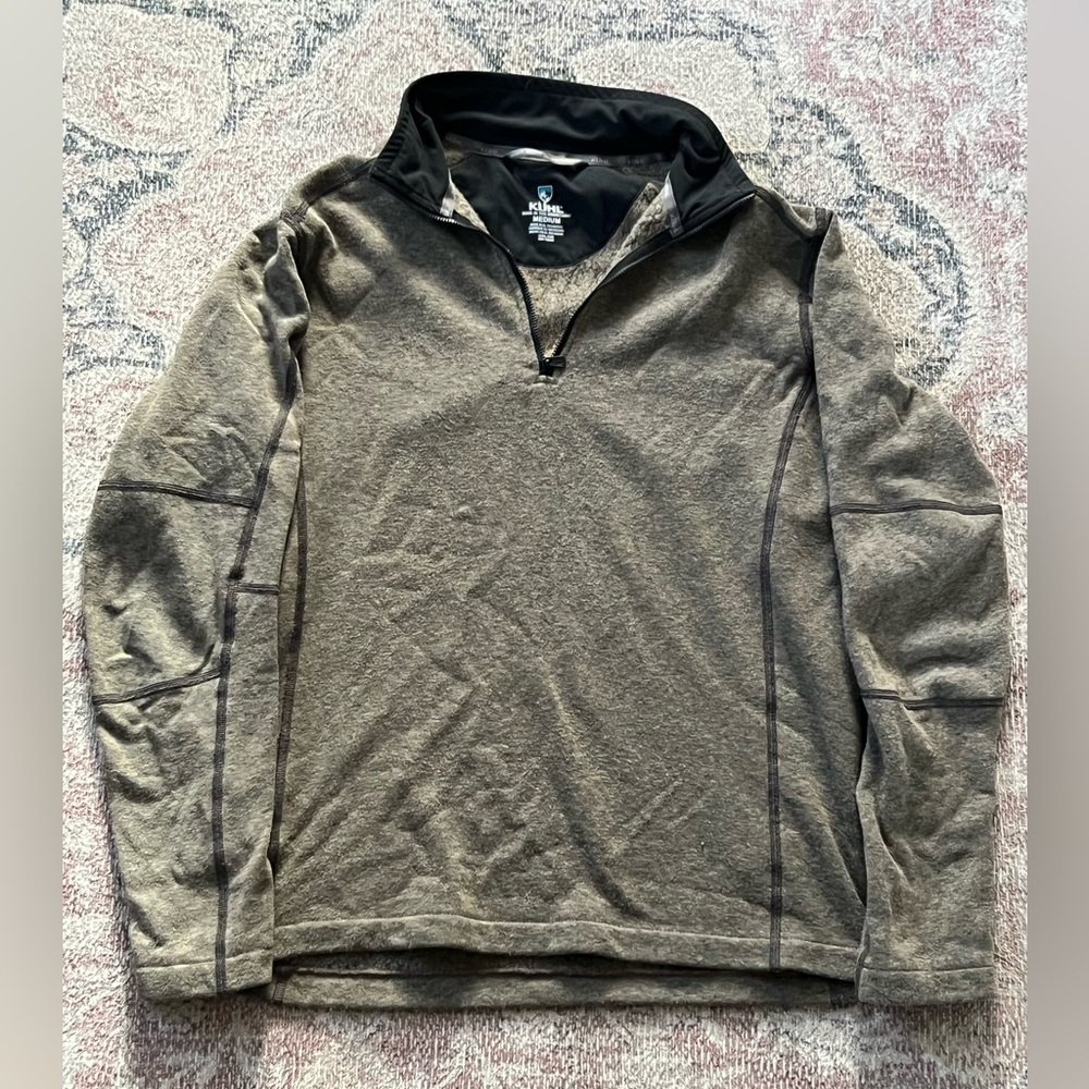 Mens M Kuhl quarter zip sweater